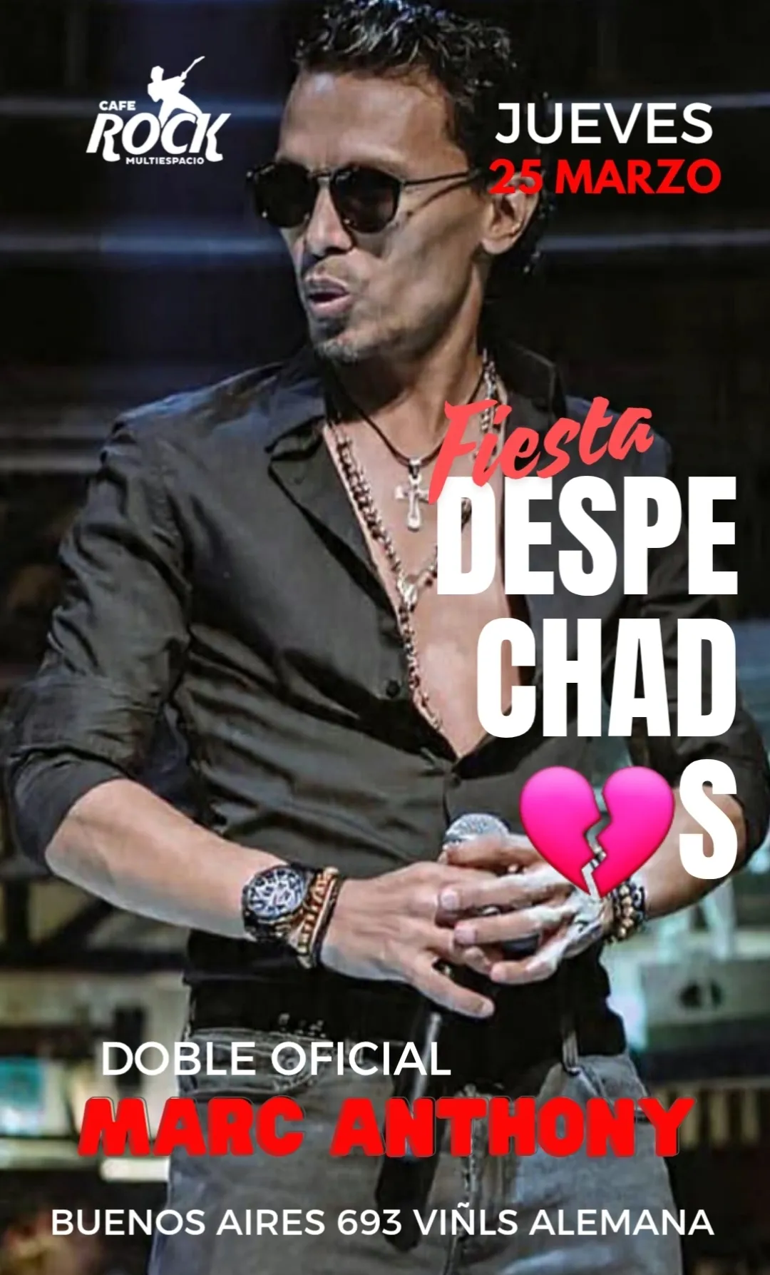 MARC ANTHONY en DESPECHAD💔S Cafe Rock